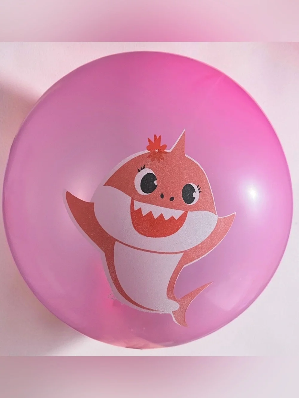 Pink Baby Shark Foil Balloon 11 Pc Bundle Cute Party Decorations